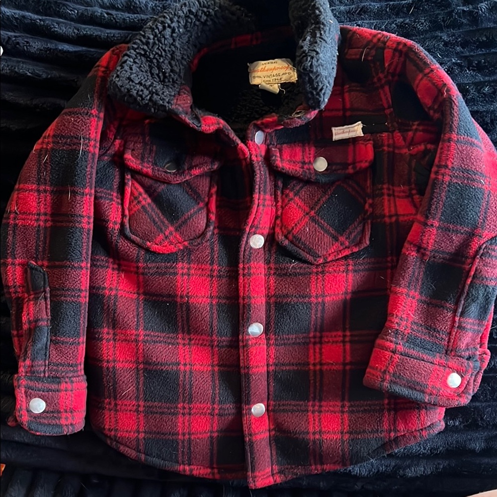 Vintage Red Plaid Woolrich Jacket